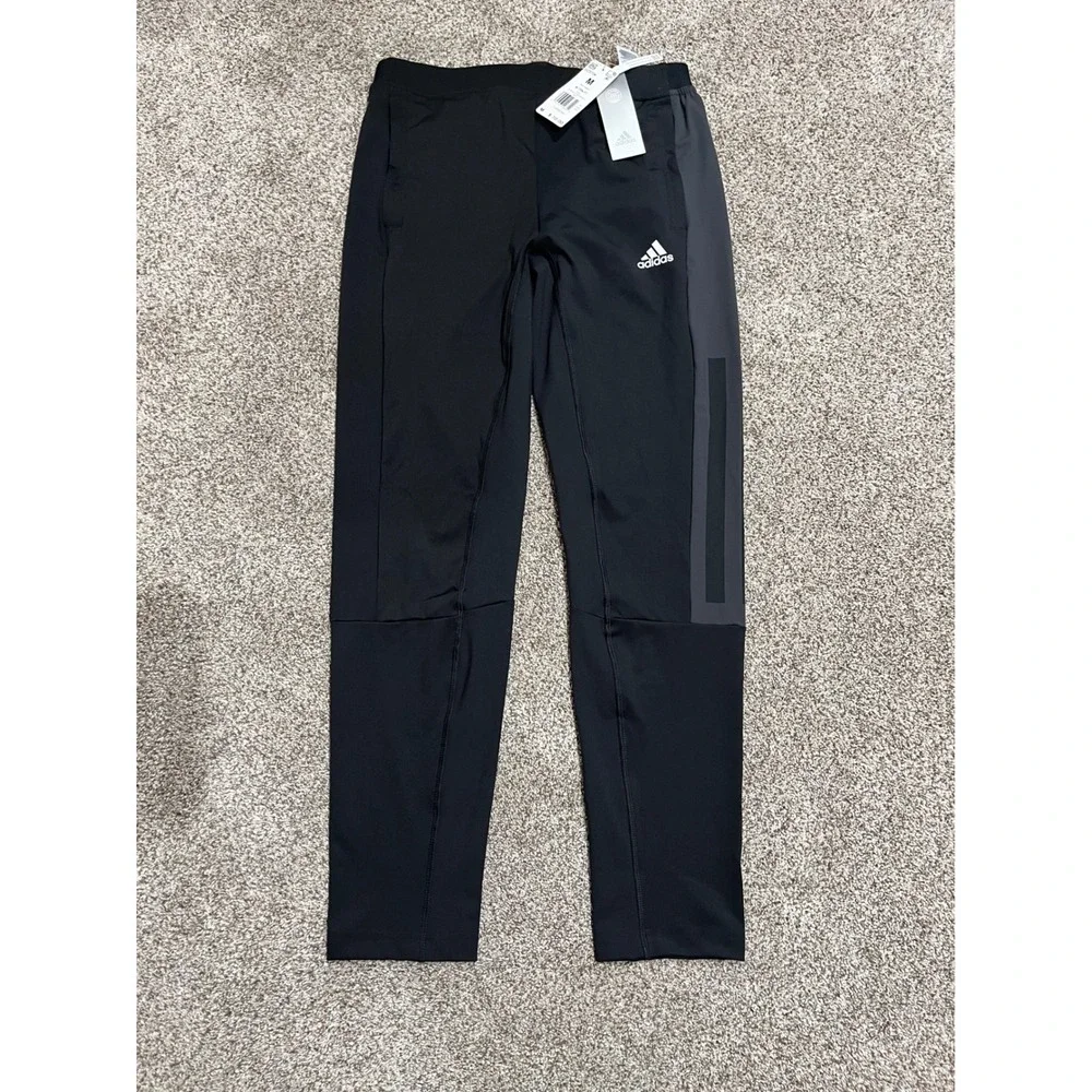 NEW Adidas Mens Primegreen AEROREADY Training Pants Black Grey HZ9704 Joggers M